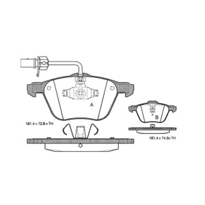 Колодки гальмівні дискові передні VW T4 / Ford / SEAT S BD S312 (вир-во STARLINE)
